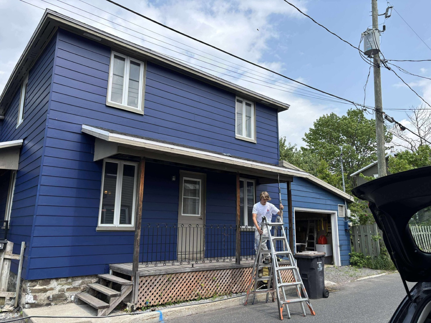 Façade — revêtement — après la peinture