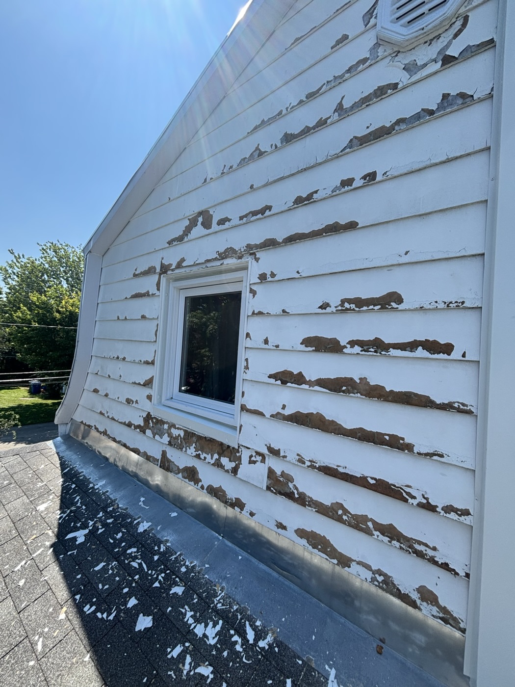 Revêtement qui pèle — avant la peinture